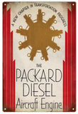 Vintage Packard Aircraft Engine Sign
