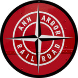 Ann Arbor Railroad Sign 14 Round