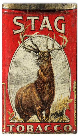Vintage Stag Tobacco Sign 8x14