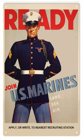 Join US Marines Sign 8x14