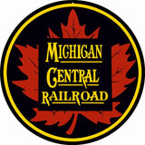 Michigan Central Railroad Sign 14 Round