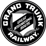 Grand Trunk Railway Sign 14 Round