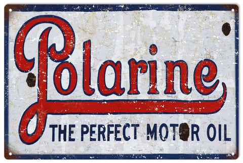 Vintage Polarine Motor Oil Sign