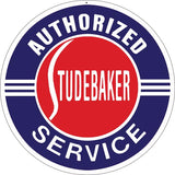 Authorized Studebaker Service Sign 18 Round