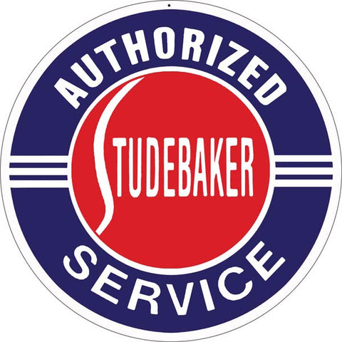 Authorized Studebaker Service Sign 18 Round