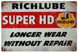 Vintage Richlube Super HD Sign