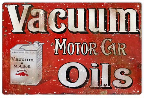 Vintage Vacuum Motor Oils Sign