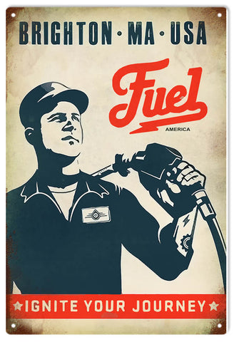Vintage Brighton Fuel Sign