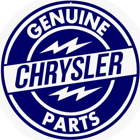Chrysler Parts Sign 14 Round