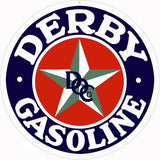 Derby Gasoline Sign 18 Round