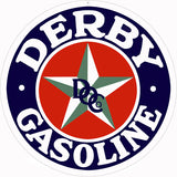 Derby Gasoline Sign 14 Round