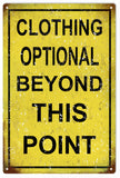Vintage Clothing Optional Sign