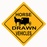 Horse Drawn Vehicles Sign 12x12