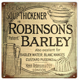 Vintage Robinsons Barley Sign 12x12