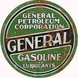 Vintage General Petroleum Sign 18 Round