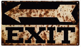 Vintage Exit Sign 8x14