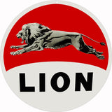 Lion Motor Oil Sign 18 Round
