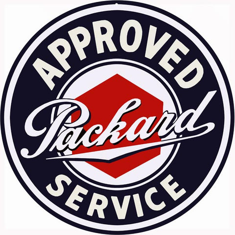 Packard Service Sign 18 Round