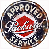 Vintage Packard Service Sign 18 Round