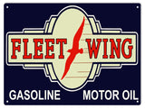 Fleet Wing Motor Oil Sign 9x12