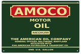 Amoco Motor Oil Metal Sign