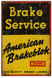 Vintage American Brakeblok Sign