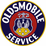 Oldsmobile Service Sign18 Round
