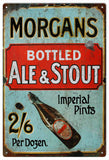 Vintage Morgans Ale And Stout Sign