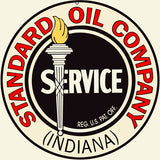 Standard Oil Gasoline Sign 14 Round