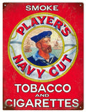 Vintage Players Navy Cut Tobacco Sign 9x12