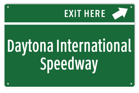 Daytona International Speedway Metal Sign