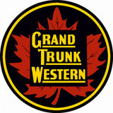 Grand Trunk Western Railroad Sign 14 Round