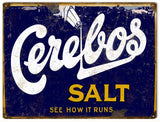 Vintage Cerebos Salt Sign 9x12