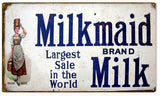 Vintage Milkmaid Sign 8x14