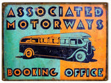 Vintage Motorways Sign 9x12