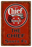 Red Vintage The Chiefs Railroad Sign