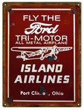 Vintage Island Airlines Sign 9x12