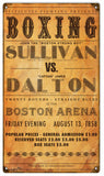 Vintage Sullivan VS Dalton Boxing Sign 8x14