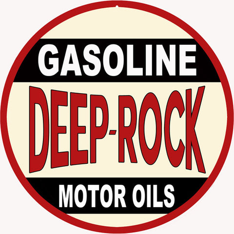 Deep Rock motor Oils Metal Sign