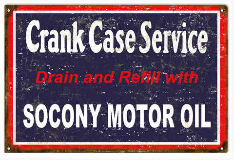 Vintage Socony Motor Oil Sign