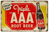 Vintage AAA Root Beer Sign