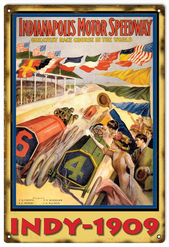Vintage Indianapolis Motor Speedway Sign