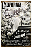 Vintage California Cornucopia Sign