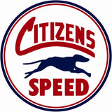Citizens Speed Motor Oil Sign 14 Round