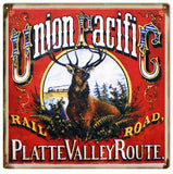 Vintage Union Pacific Sign 12x12