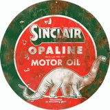 Vintage Sinclair Gasoline Sign 14 Round