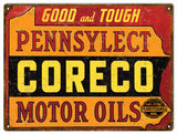Vintage Coreco Motor Oil Sign 9x12
