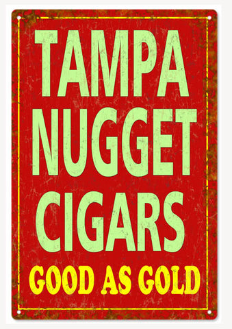 Vintage Tampa Nugget Cigars Sign