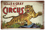 Sells and Gray Vintage Looking Sign Circus Sign
