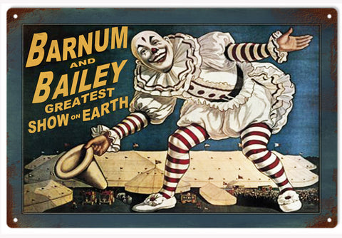 Barnum and Bailey Circus Metal Sign
